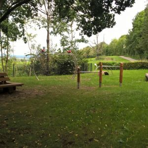 Der fertige Spielplatz