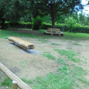 Der Spielplatz vor den Baumaßnahmen