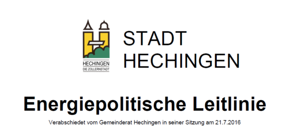Energiepolitische Leitlinie von Hechingen