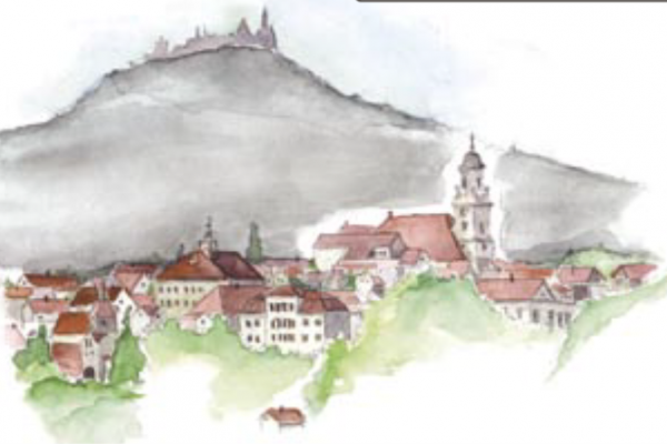 Zeichnung des Stadtbilds