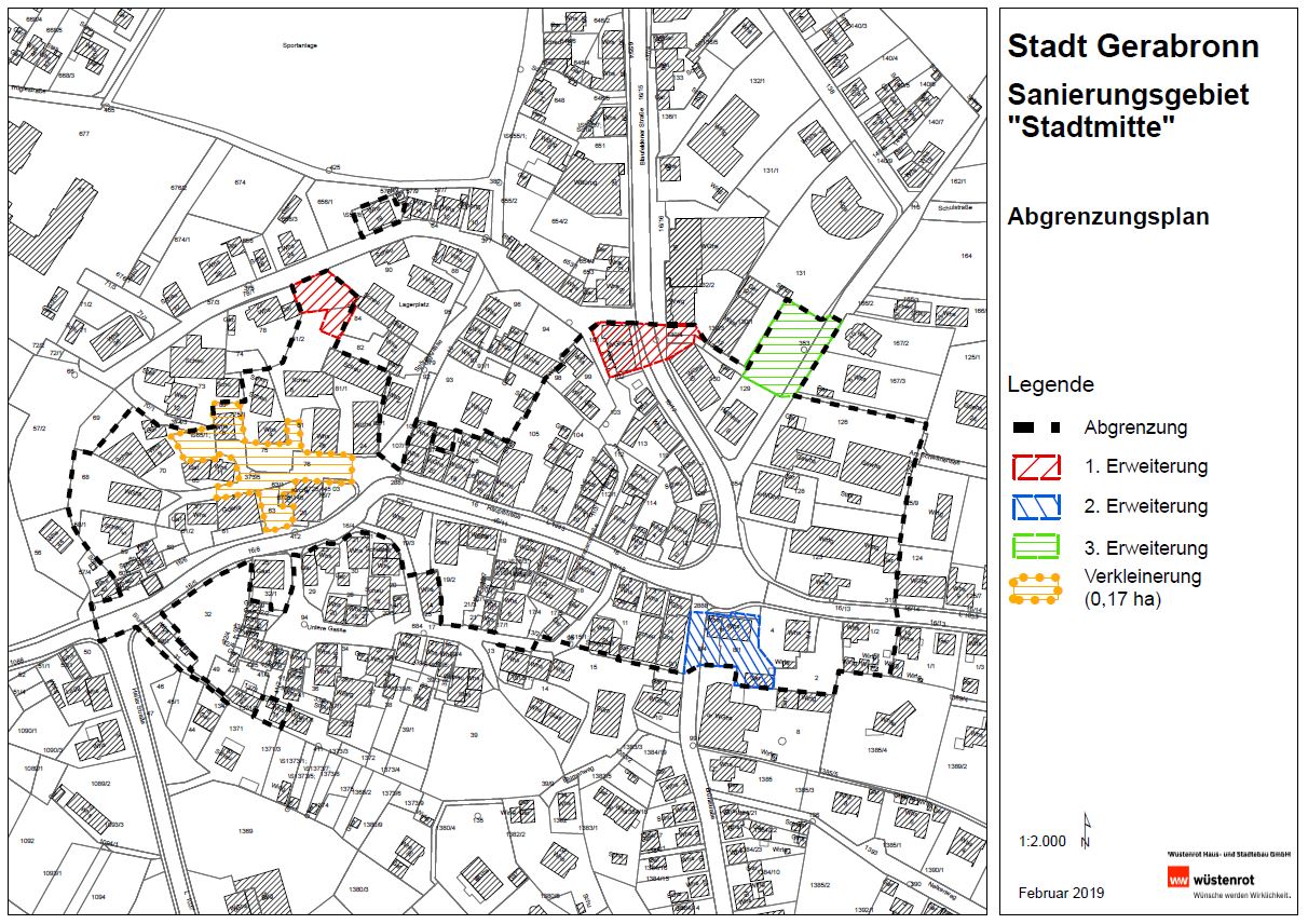 Abgrenzung des Sanierungsgebiets