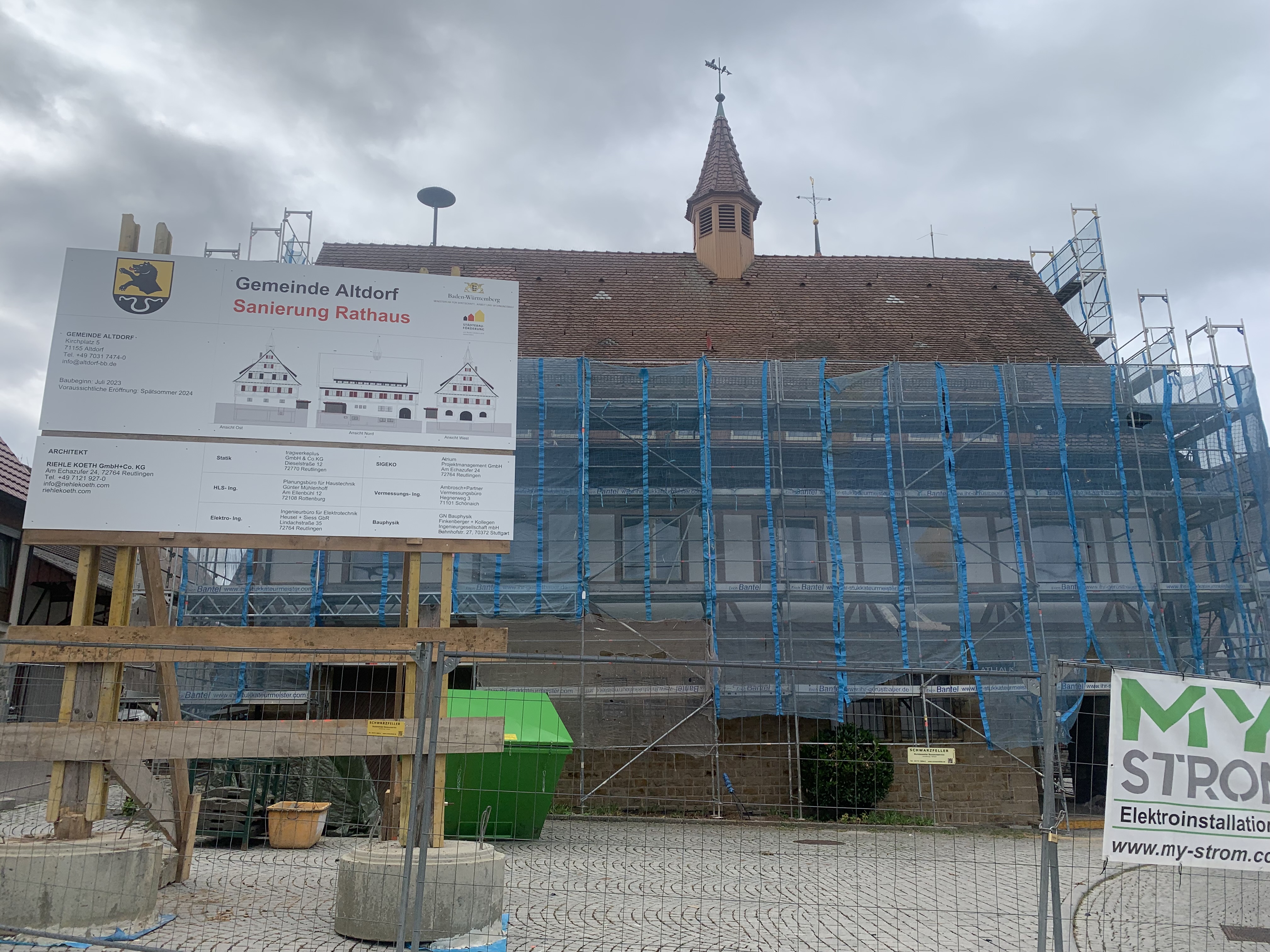 Altdorf Rathaus Baustellen 2023