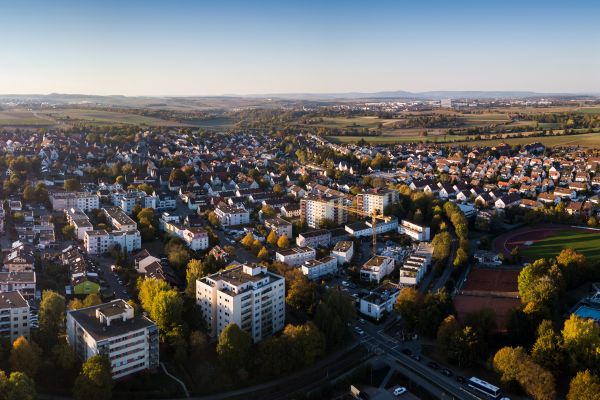 Blick auf Korntal-Münchingen